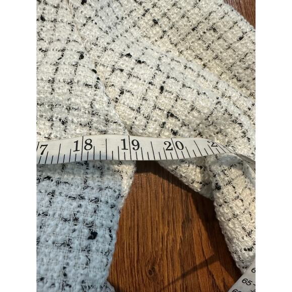 Rachel Zoe Women's Tweed Blazer White Size Small Fall Fashion Chanel Vibes - Picture 9 of 11
